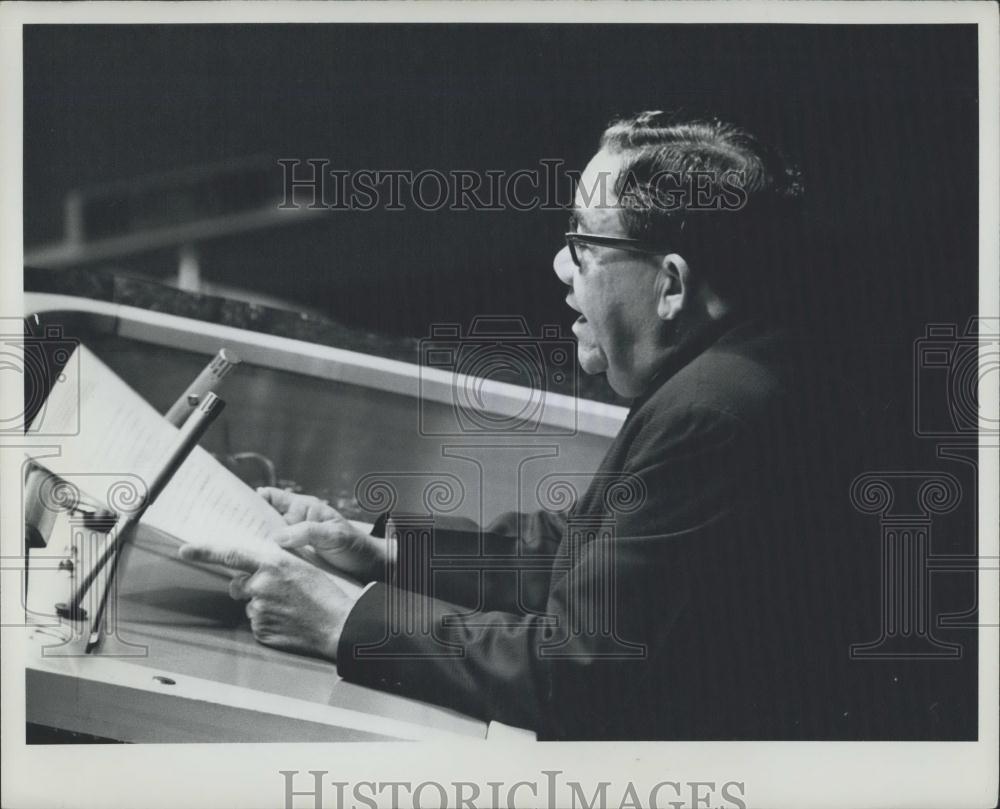 1962 Press Photo UN General Assembly.Foreign Minister of Panama - Historic Images