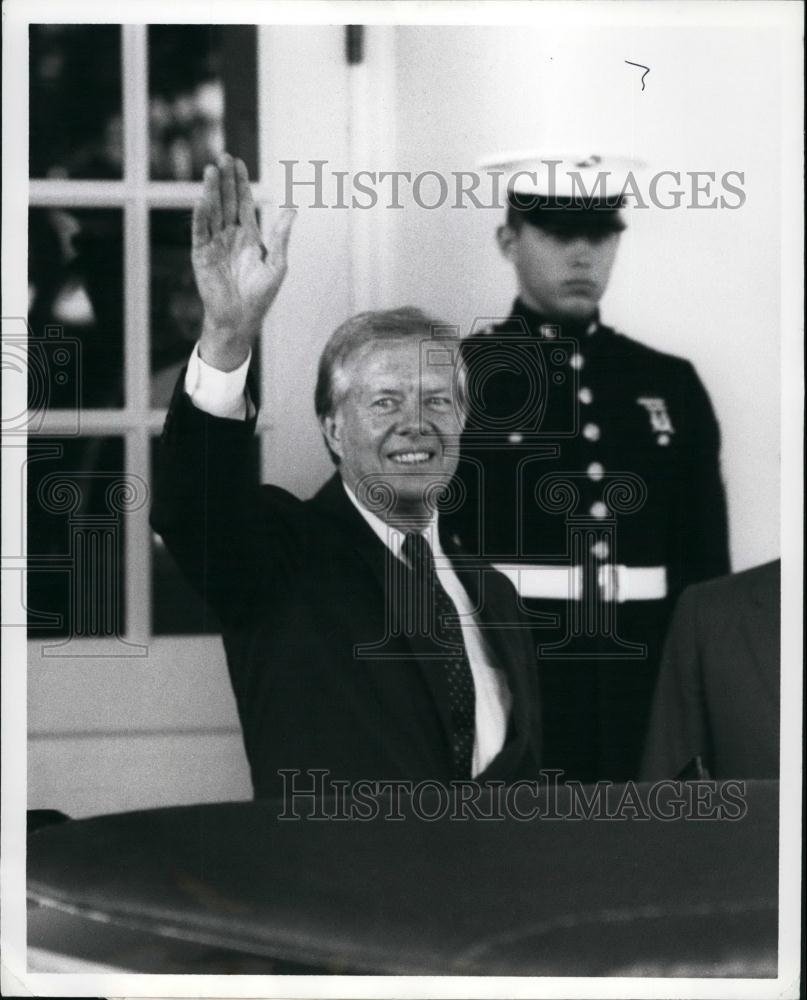 1981 Press Photo Former President Jimmy Carter - KSB56193 - Historic Images