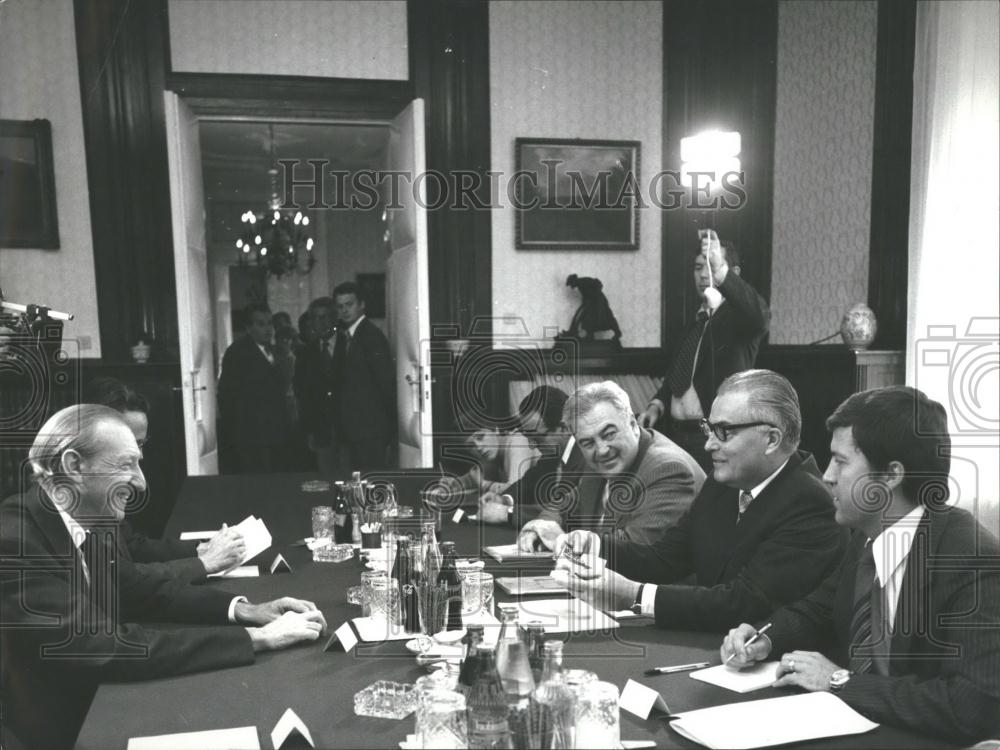 1979 Press Photo UN SEc Gen Kurt Waldheim and Hungarian Minister - Historic Images