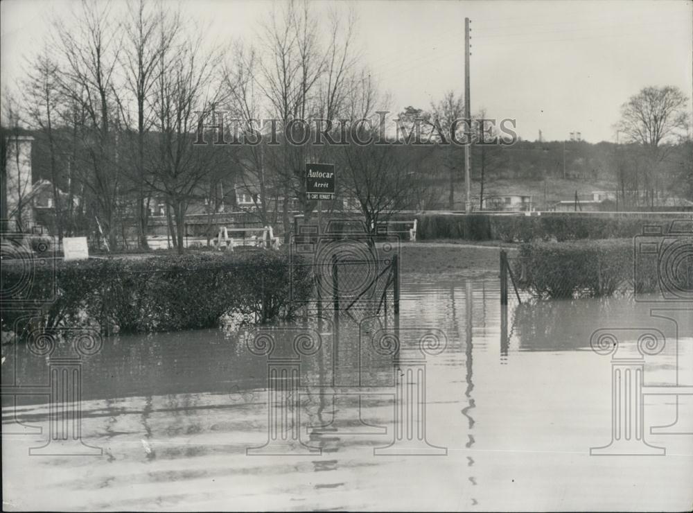 1959 Press Photo River Grand-Morin Floods Paris - Historic Images