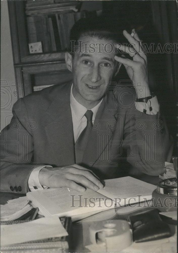 1961 Press Photo Marc Zamansky French Mathematician Elected Dean Science Paris - Historic Images
