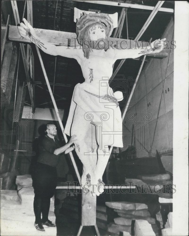 1979 Press Photo Scenery for 'Passion Play'. - Historic Images