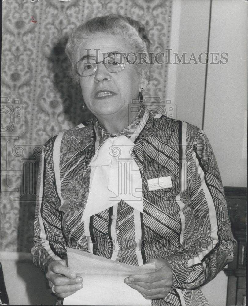 1977 Press Photo Mildred Head/President/International Chamber Of Trade/London - Historic Images