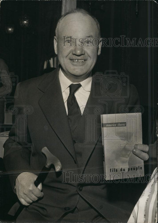 1960 Press Photo Leader of French Communists Maurice Thorez - Historic Images