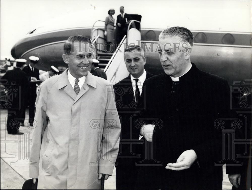 1963 Press Photo Card. E. Suenens in Rome for the Next Ecumento Council - Historic Images