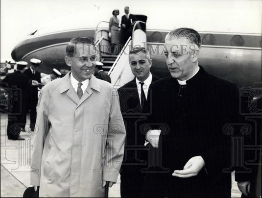 1963 Press Photo Card. E. Suenens in Rome for the Next Ecumento Council - Historic Images