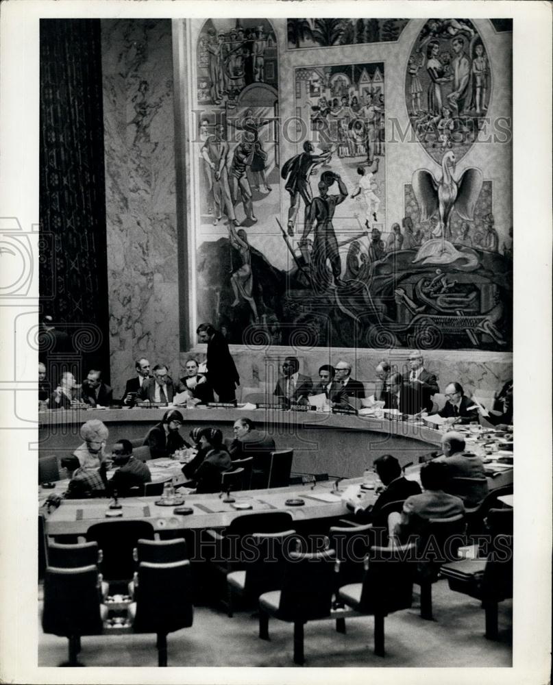 1977 Press Photo UN Security Council Meeting: March 24, 1977 - Historic Images