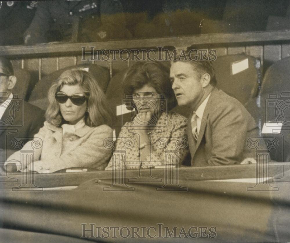 1968 Press Photo Sisters of John and Robert Kennedy at Wimbledon open tennis - Historic Images