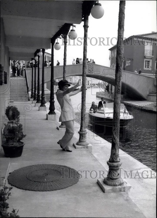 1971 Press Photo Miniature-Venezia built near St. Tropez at Cote D'azur: - Historic Images