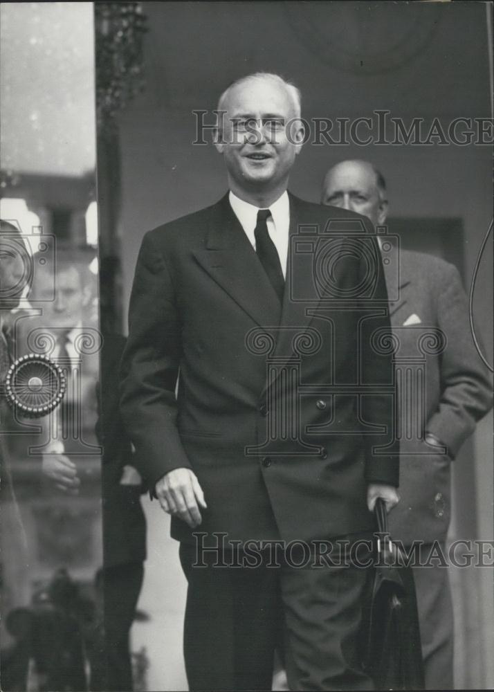 Press Photo French Premier Pierre Pflimlin - Historic Images