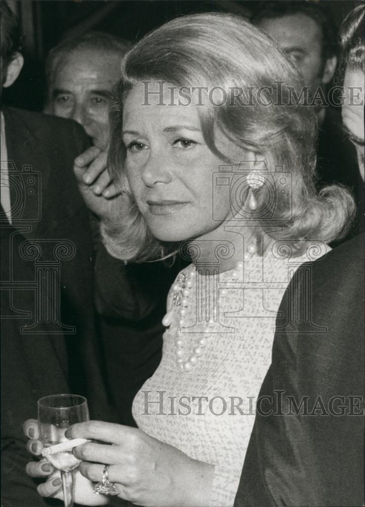 Press Photo Tina Niarchos - Historic Images