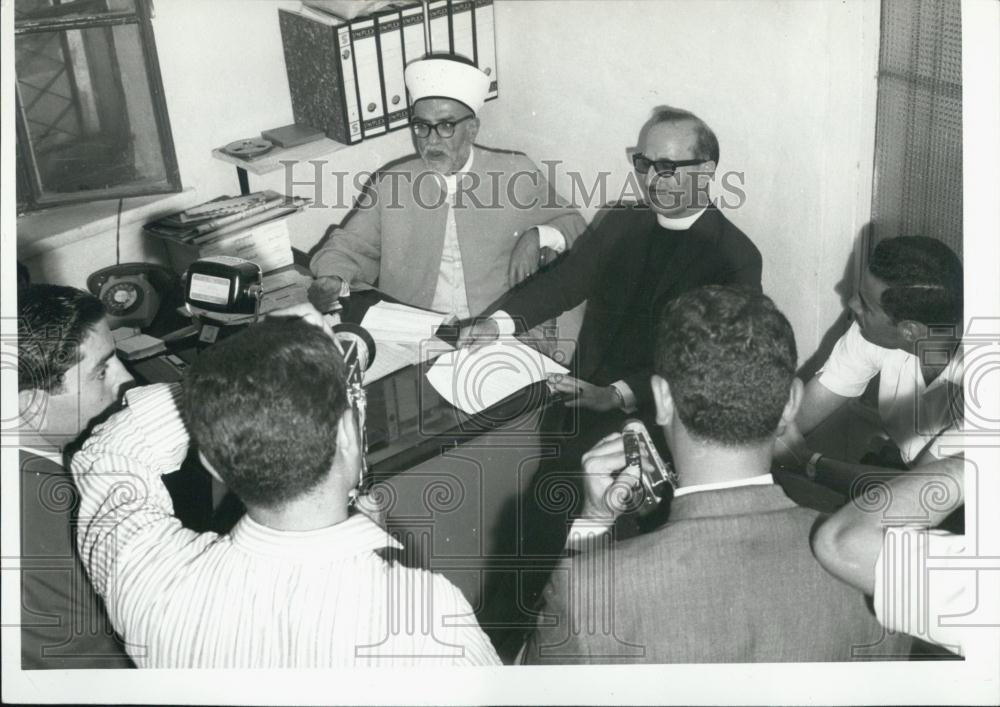 1969 Press Photo Jordanian minister , Sheikh Abdul Hamid Saeh - Historic Images