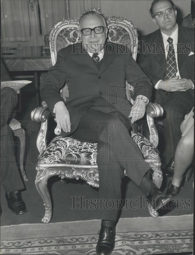 1974 Press Photo Italian Prime Minister Mariani Rumor - Historic Images