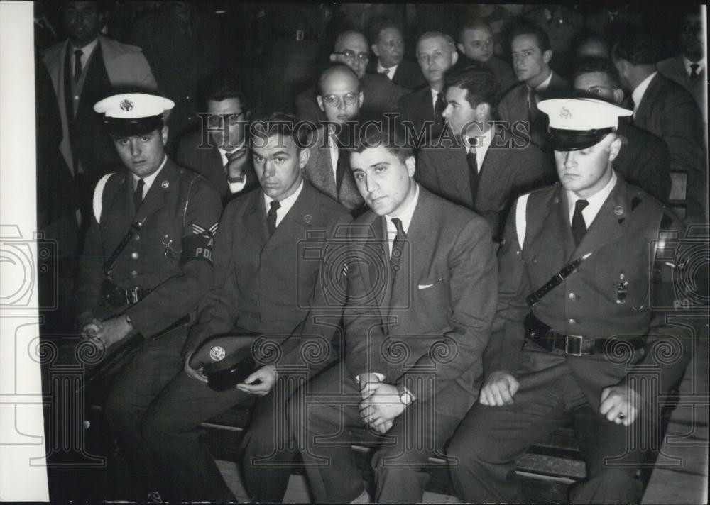 1958 Press Photo Sergeant Marion Mouzali On Trial General Sarafis Death - Historic Images