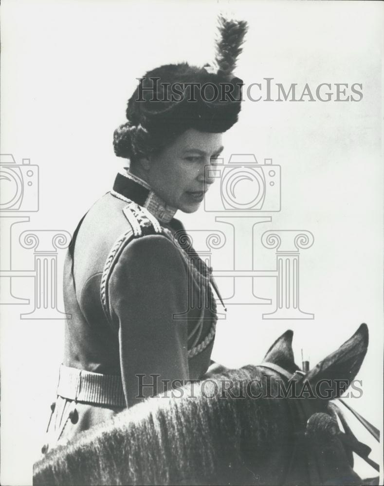 1974 Press Photo Trooping The Colour Ceremony - Historic Images