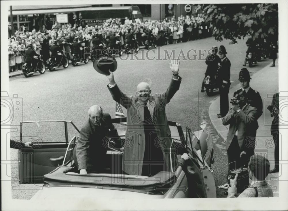 1959 Press Photo President Eisenhower Visits St. Paul Cathedral's - Historic Images