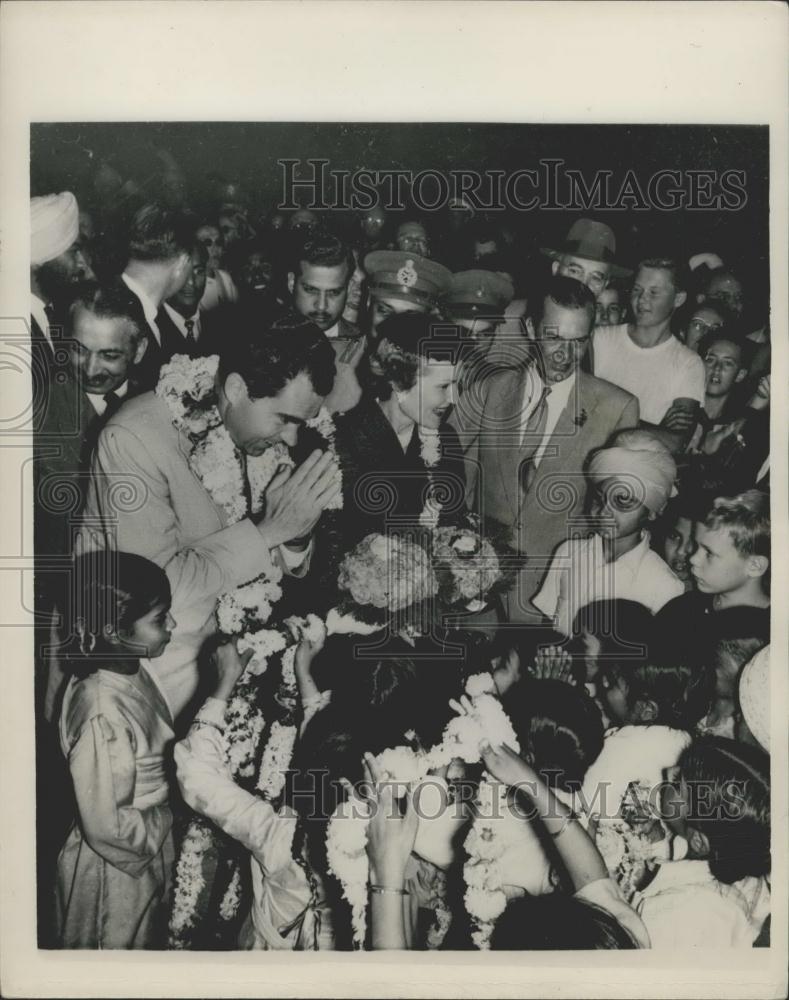 1953 Press Photo Vice President Richard Nixon, New Delhi - Historic Images