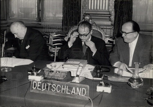 1958 Press Photo Foreign ministers of six countries met at Quai D'orsay - Historic Images