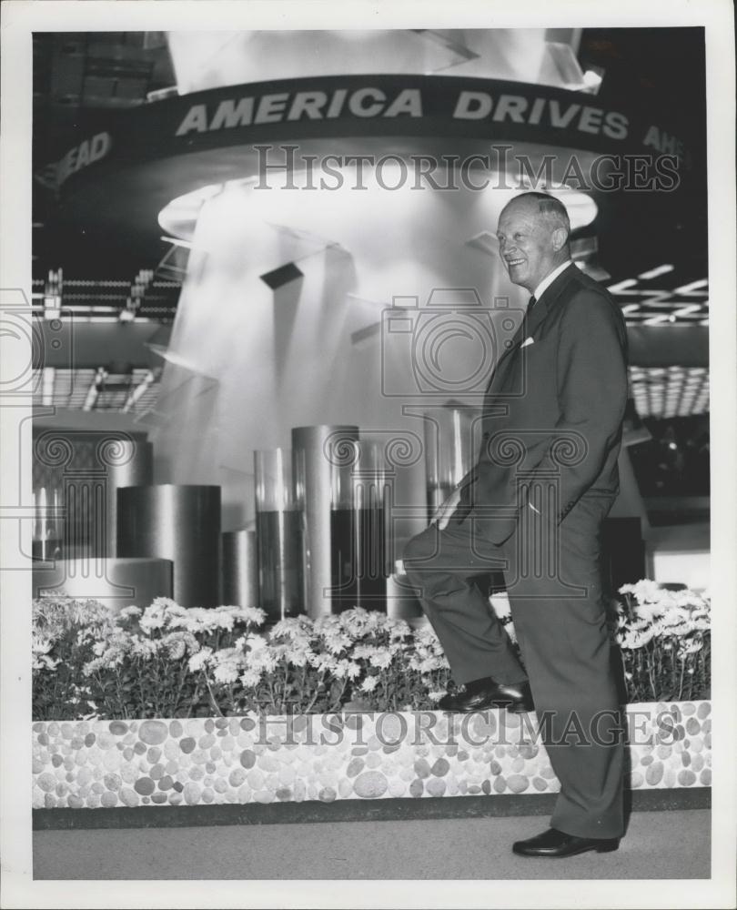 1962 Press Photo Dr Heinz Nordhoff, Detroit Auto Show - Historic Images