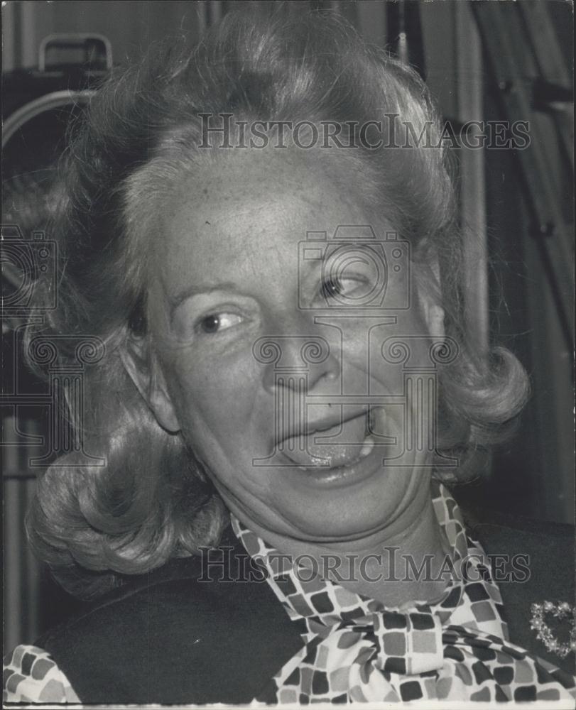 1974 Press Photo Mrs. Martha Mitchell in London Wife of Mr. John Mitchell - Historic Images