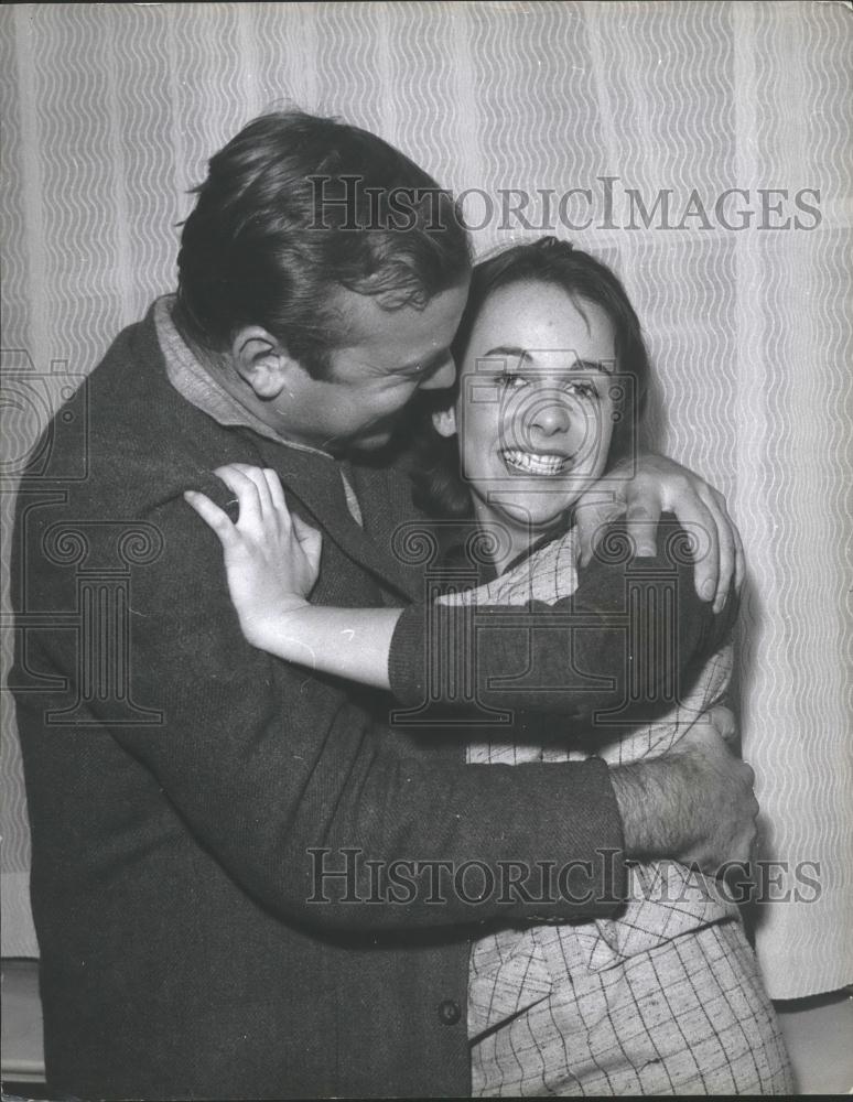 1959 Press Photo Actor Aldo Ray, Johanna Bennett - Historic Images