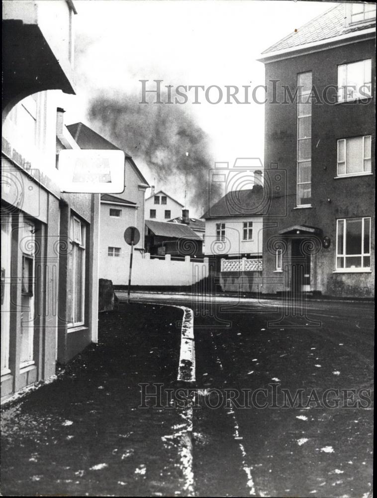 Press Photo Volcano Island - Historic Images