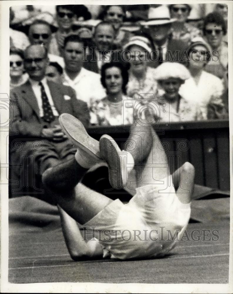 1960 Press Photo Wimbledon Championships E. Buchholz - Historic Images