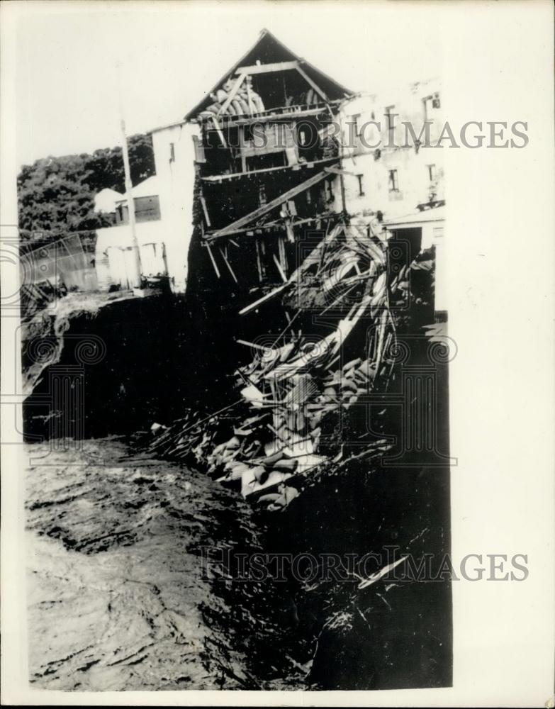 1955 Press Photo Disastrous floods in new South Wales, Australia - Historic Images