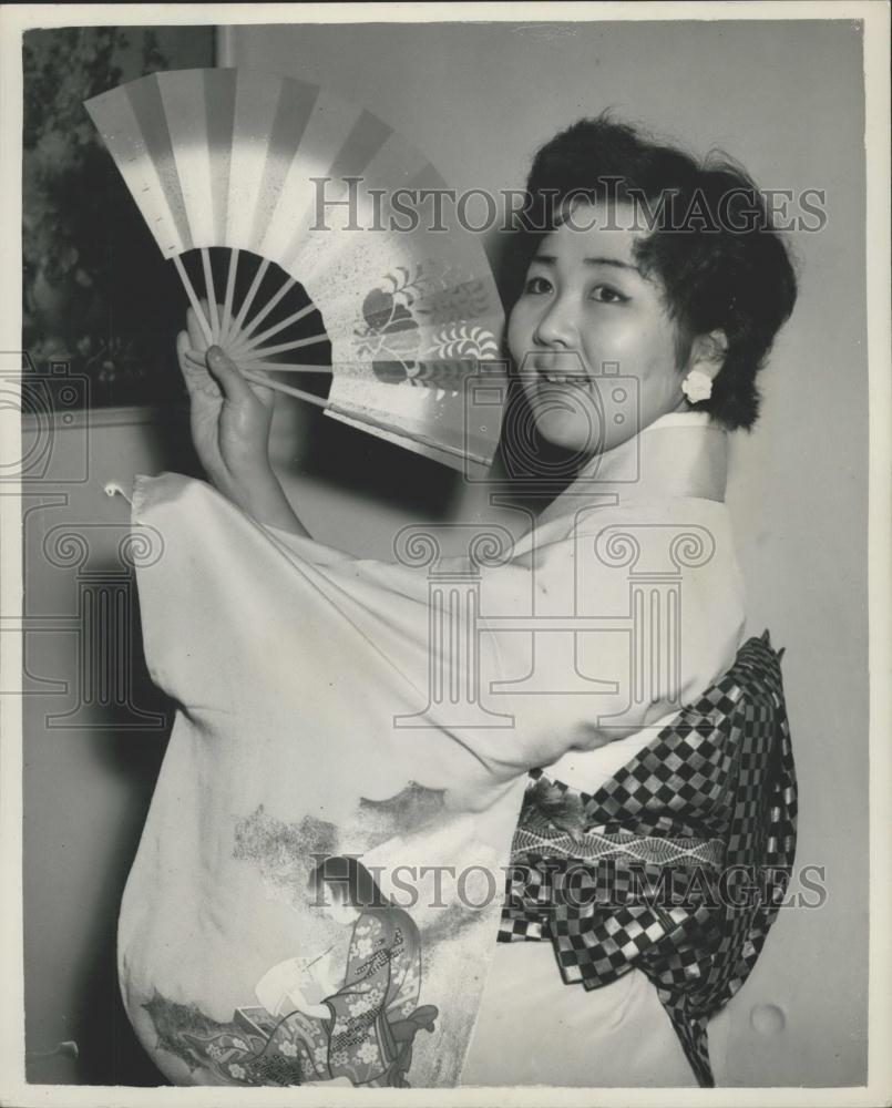 1954 Press Photo Mako Okada, Japanese Ballet Company - Historic Images