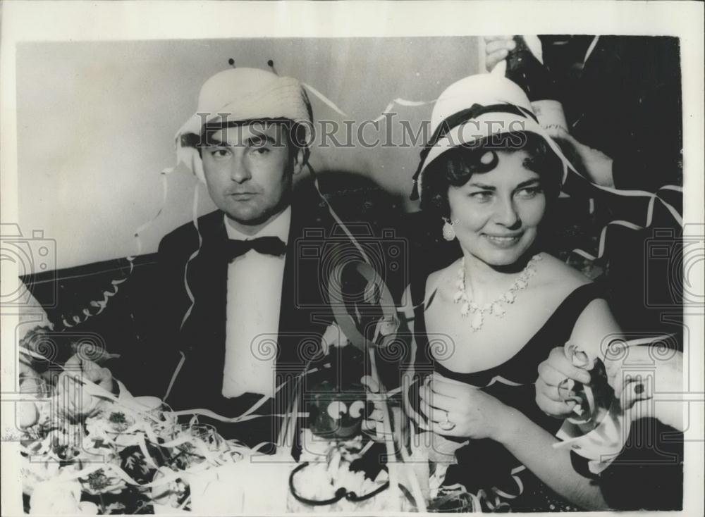 1959 Press Photo Princess Soraya and her friend Duke Von Thurn. - Historic Images