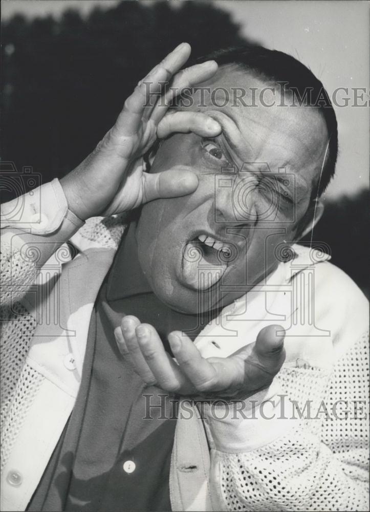 1961 Press Photo Comedian Boyd Bachmann - Historic Images