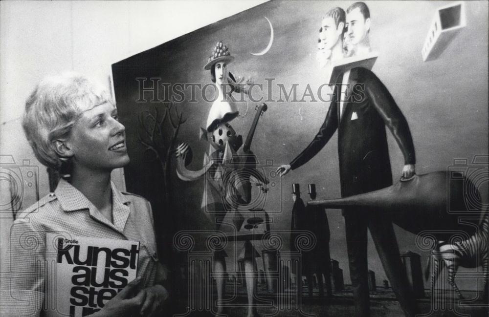 1965 Press Photo The painting called "Andante" by Wolfgang Lettl - Historic Images