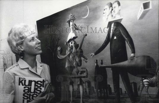 1965 Press Photo The painting called "Andante" by Wolfgang Lettl - Historic Images
