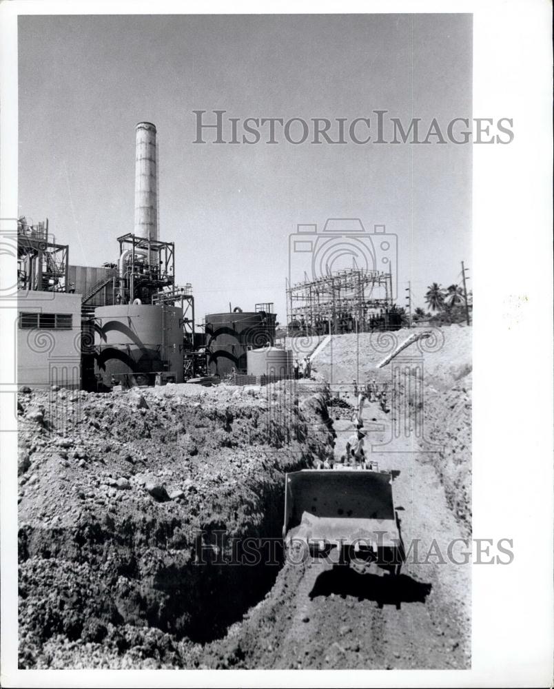 Press Photo power plant of the Rio Haina Sugar Company in Santo Domingo - Historic Images