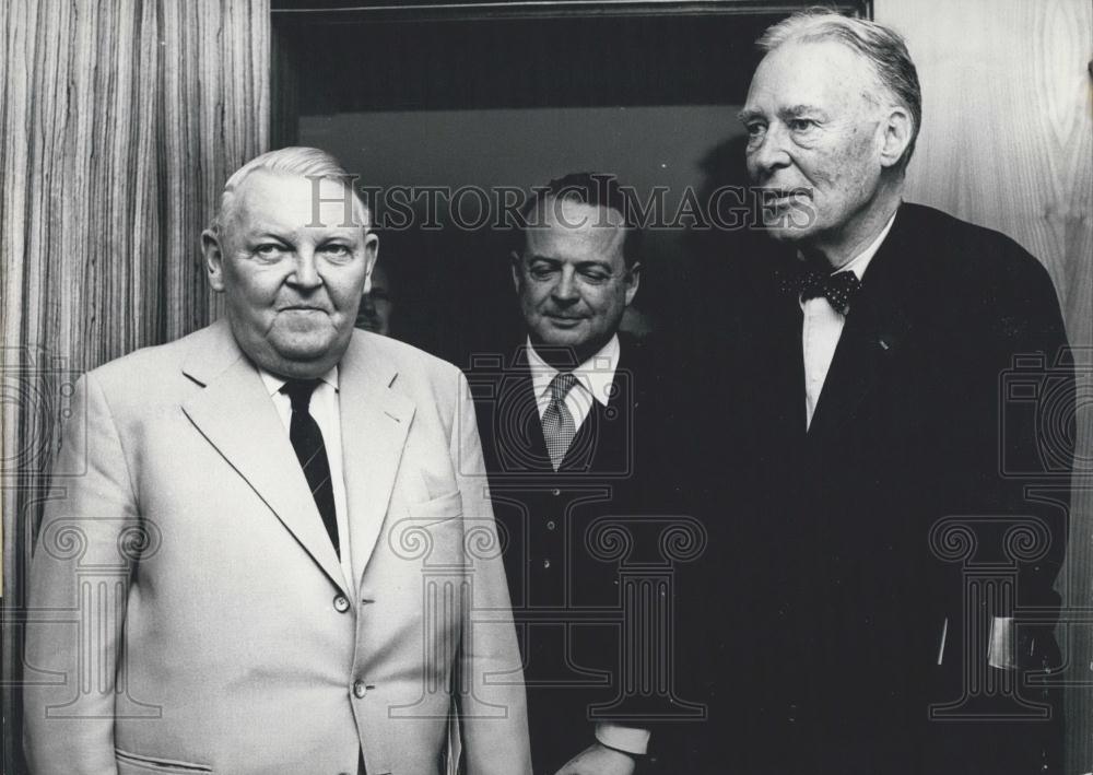1963 Press Photo American special-ambassador Herter visited Bonn. - Historic Images
