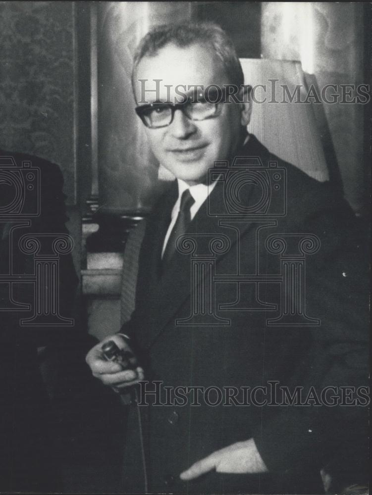 Press Photo Italian journalist Arrigo Levi - Historic Images