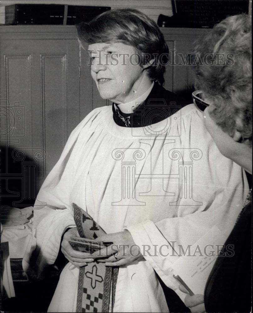 1978 Press Photo Canon Mary Simpson first women priest to preach at the Abbey - Historic Images