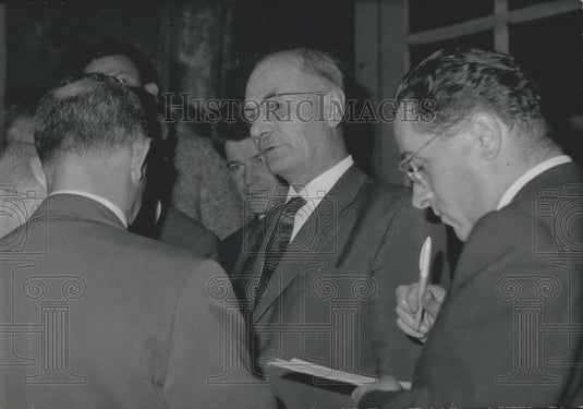 Press Photo President of the farmers Union Mr. Coureau - Historic Images