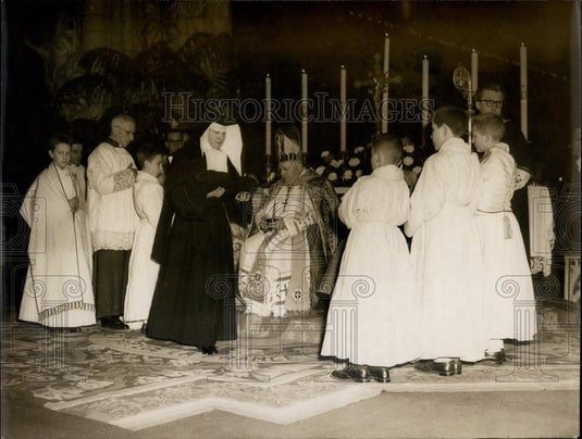 1951 Press Photo Augustine Nuns Celebrate 13 Centuries Of Existence - Historic Images