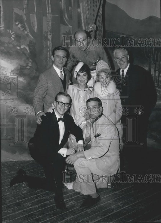 1963 Press Photo Theatre BErliner Allee Martin Rosentiel Sam Mason Kurt Leiderer - Historic Images