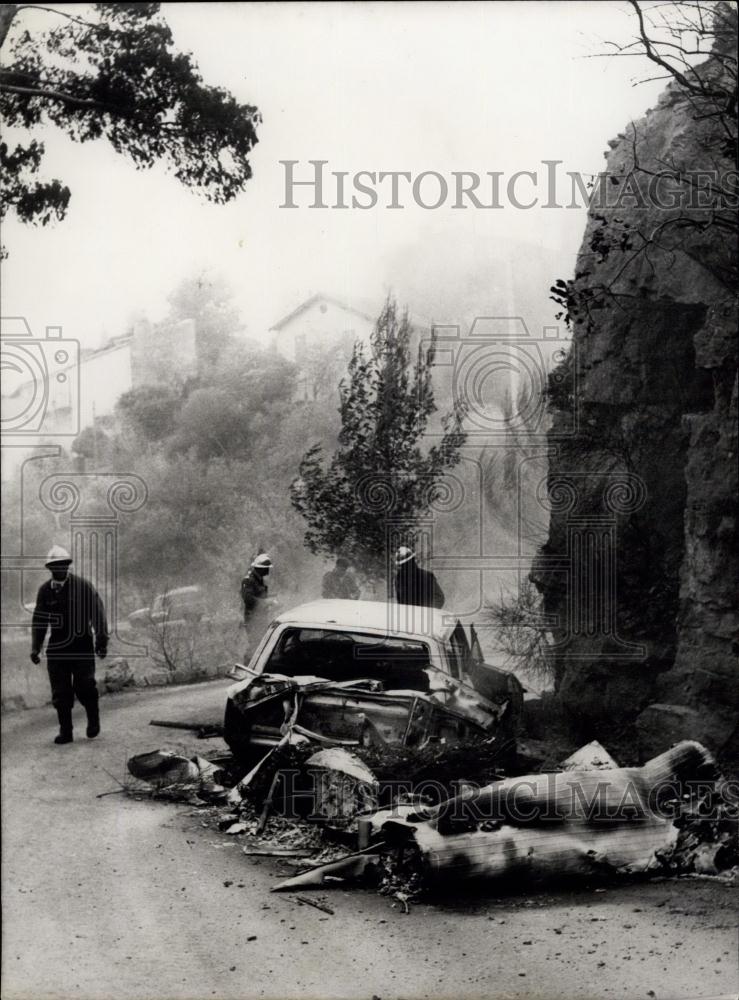 1970 Press Photo Forest fire in Southern France - Historic Images