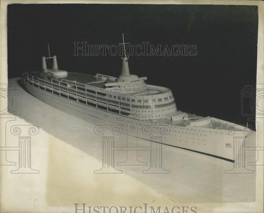 1957 Press Photo Liberian Steamer Michael C & French Steamer, Dione Collide - Historic Images