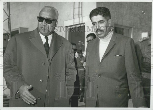 1971 Press Photo Mr. Bahi Ladgham & Mr. Wasti - Historic Images