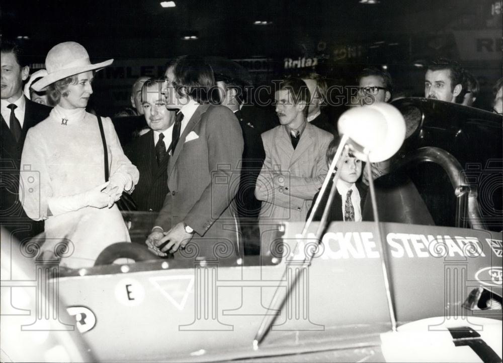 1971 Press Photo Princess Alexandra, Racing Champion Jackie Stewart - Historic Images