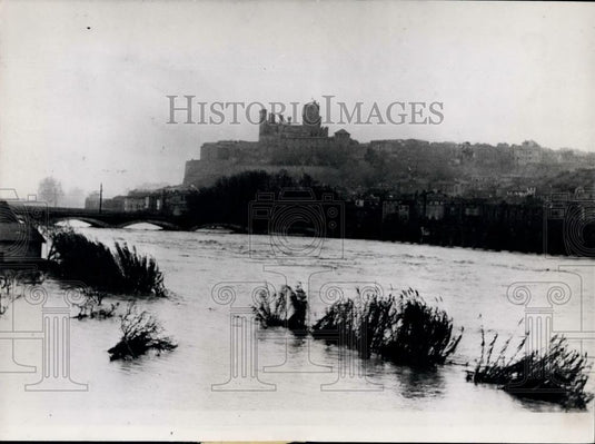 1953 Press Photo Floods in South Eastern France - Historic Images