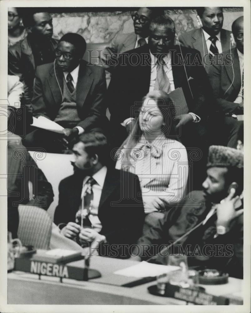 1978 Press Photo Robert Mugabe, Joshua Nkomo, UN Security Council - Historic Images