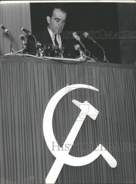 1970 Press Photo Opening of French Communist Party Congress - Historic Images