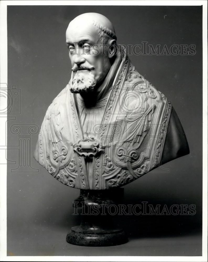 1980 Press Photo Recently Discovered Bernini Bust Of Pope Gregory For George XV - Historic Images