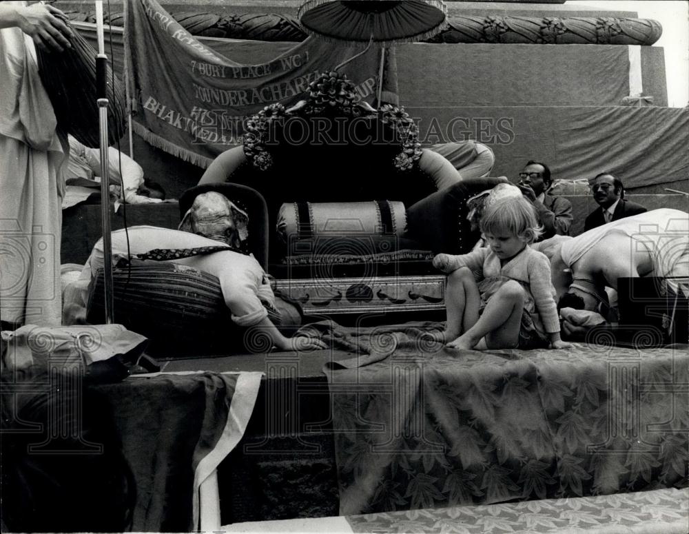 Press Photo Devotees of the Krishna Consciousness movement - Historic Images