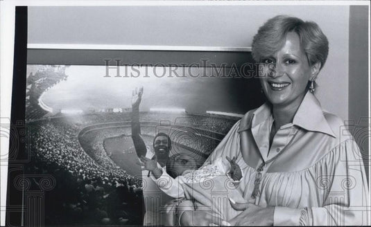 1978 Press Photo Pele's wife rose with their Daughter Jennifer Cholby Nascimento - Historic Images
